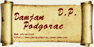 Damjan Podgorac vizit kartica